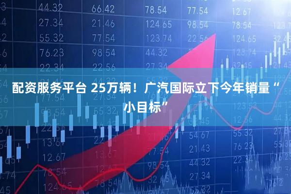 配资服务平台 25万辆！广汽国际立下今年销量“小目标”